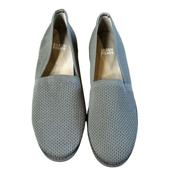 Eileen Fisher Demi Knit Flat in Grey NWOT Size 7 - Picture 1 of 7